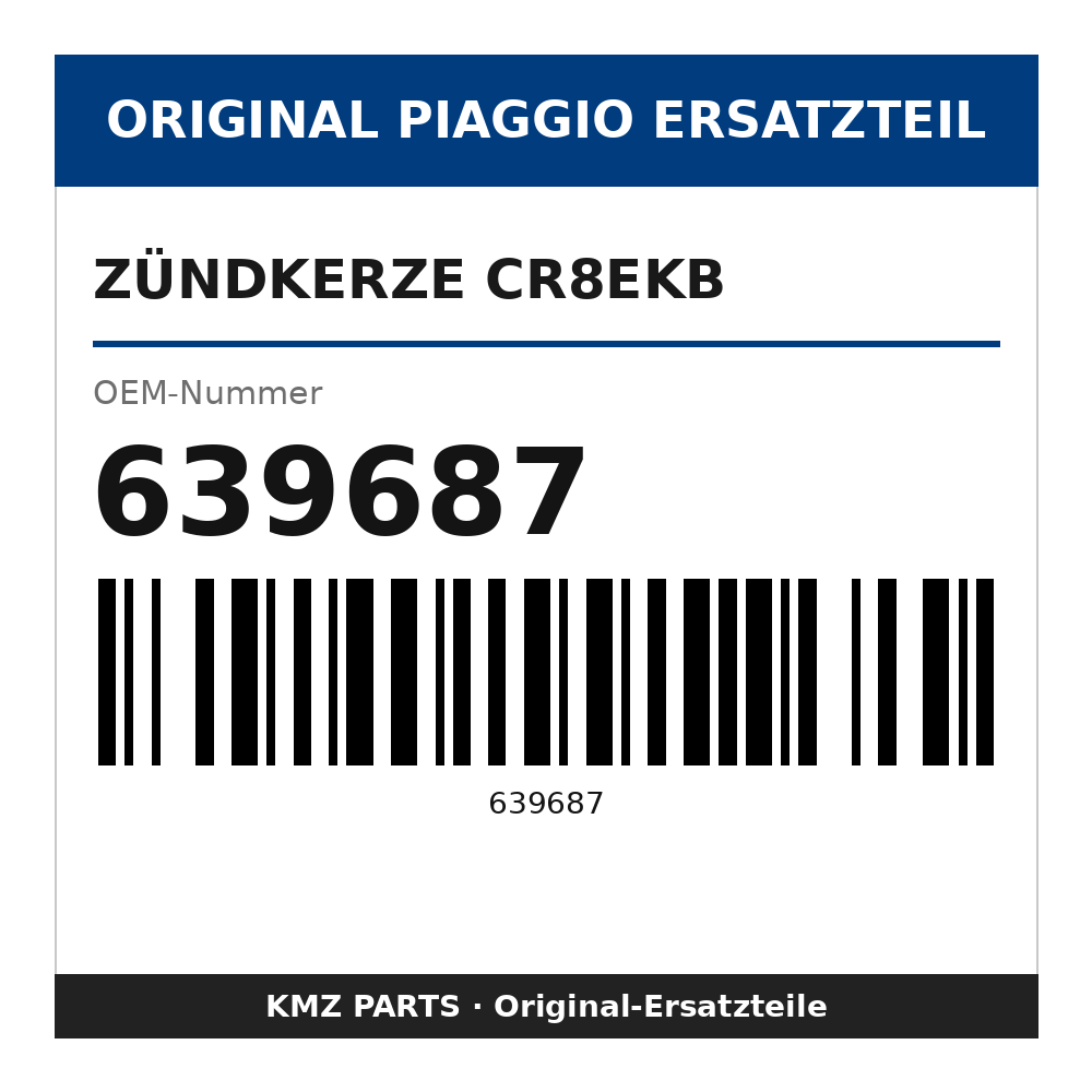 Piaggio Zündkerze CR8EKB 639687