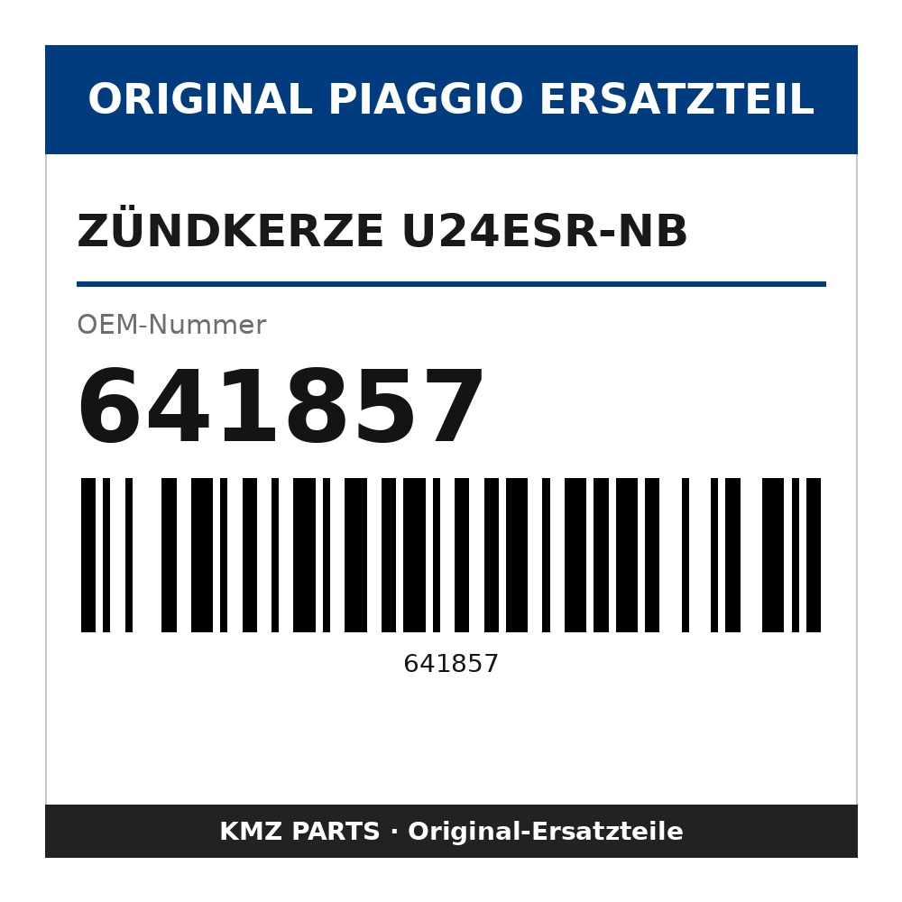 Piaggio Zündkerze U24ESR-NB 641857