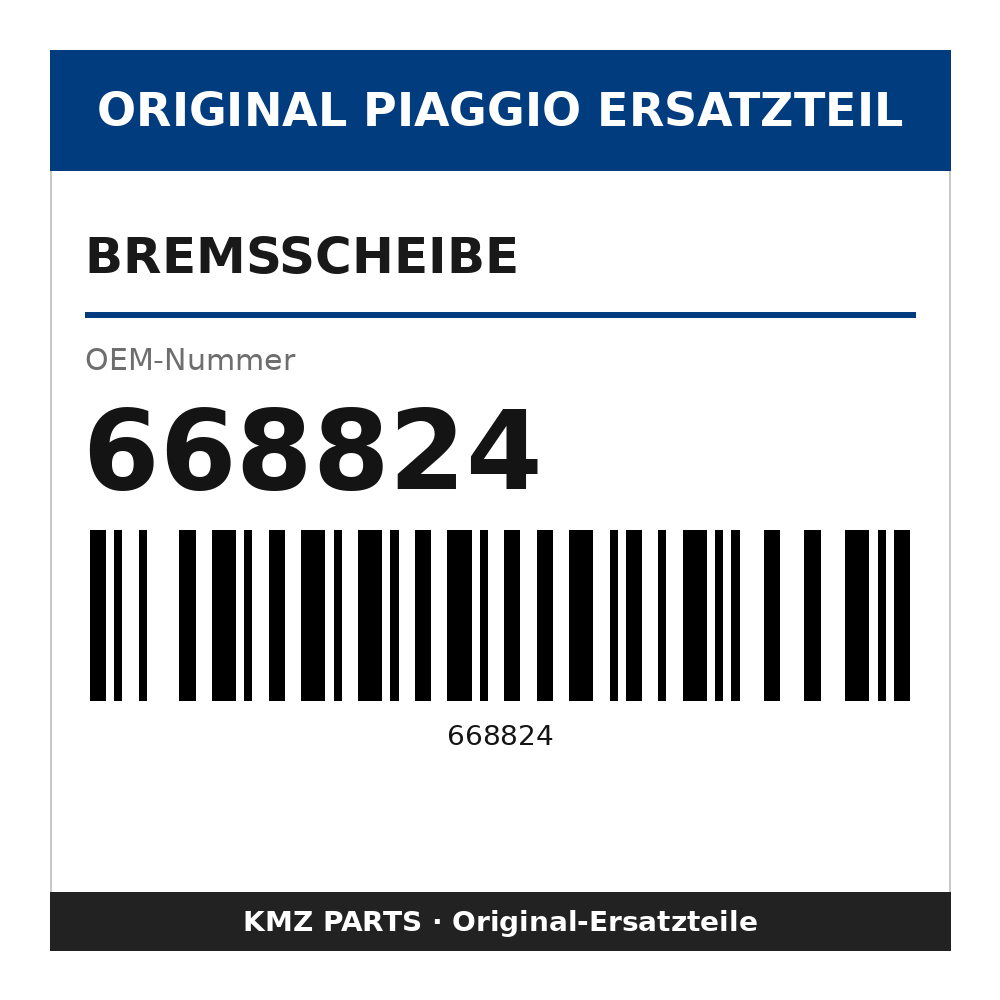 Piaggio Bremsscheibe 668824