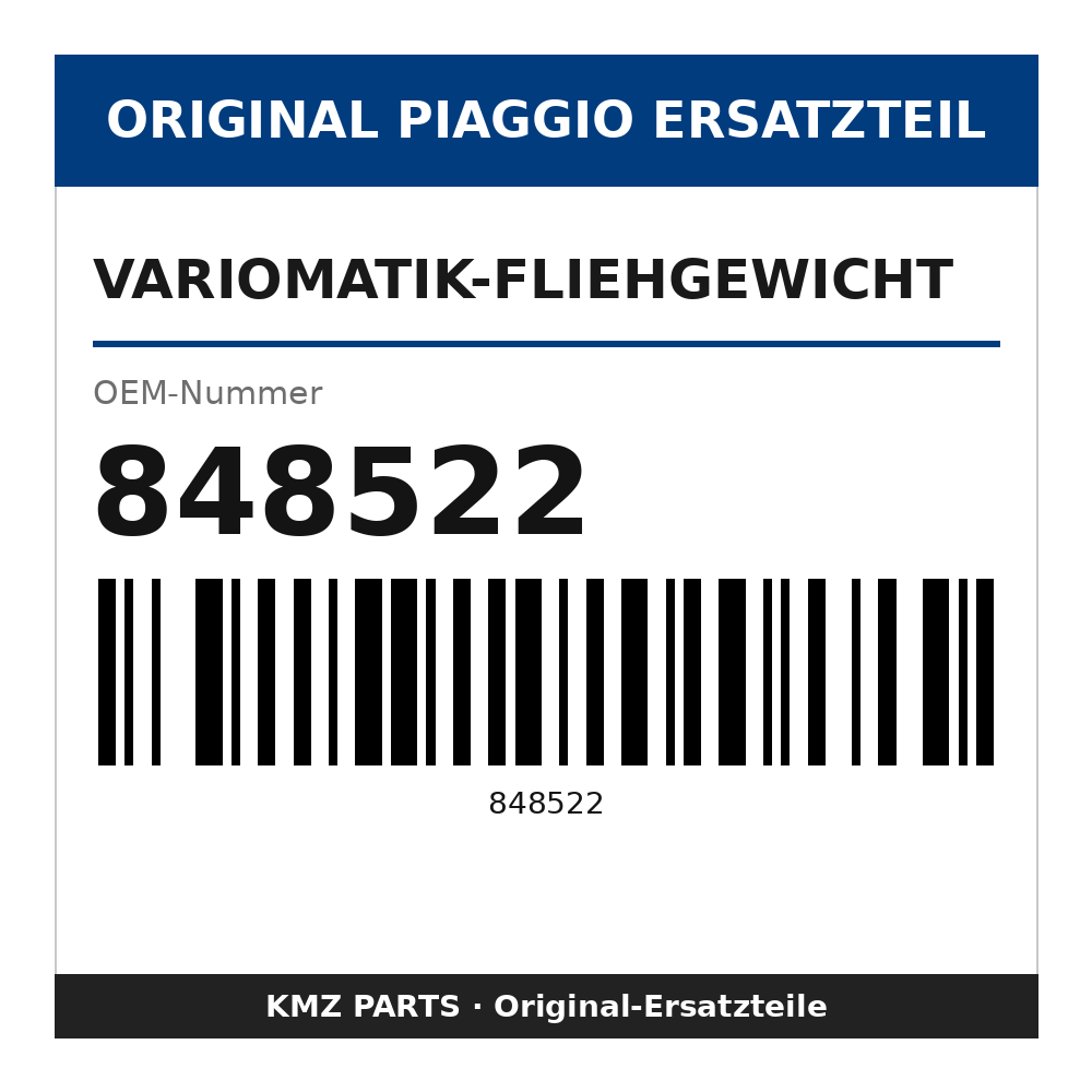 Piaggio Variomatik-Fliehgewicht 848522