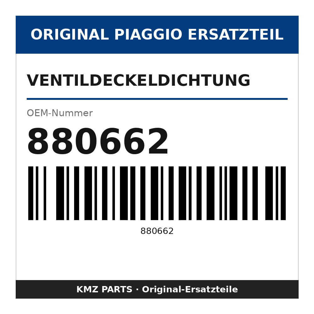 Piaggio Ventildeckeldichtung 880662