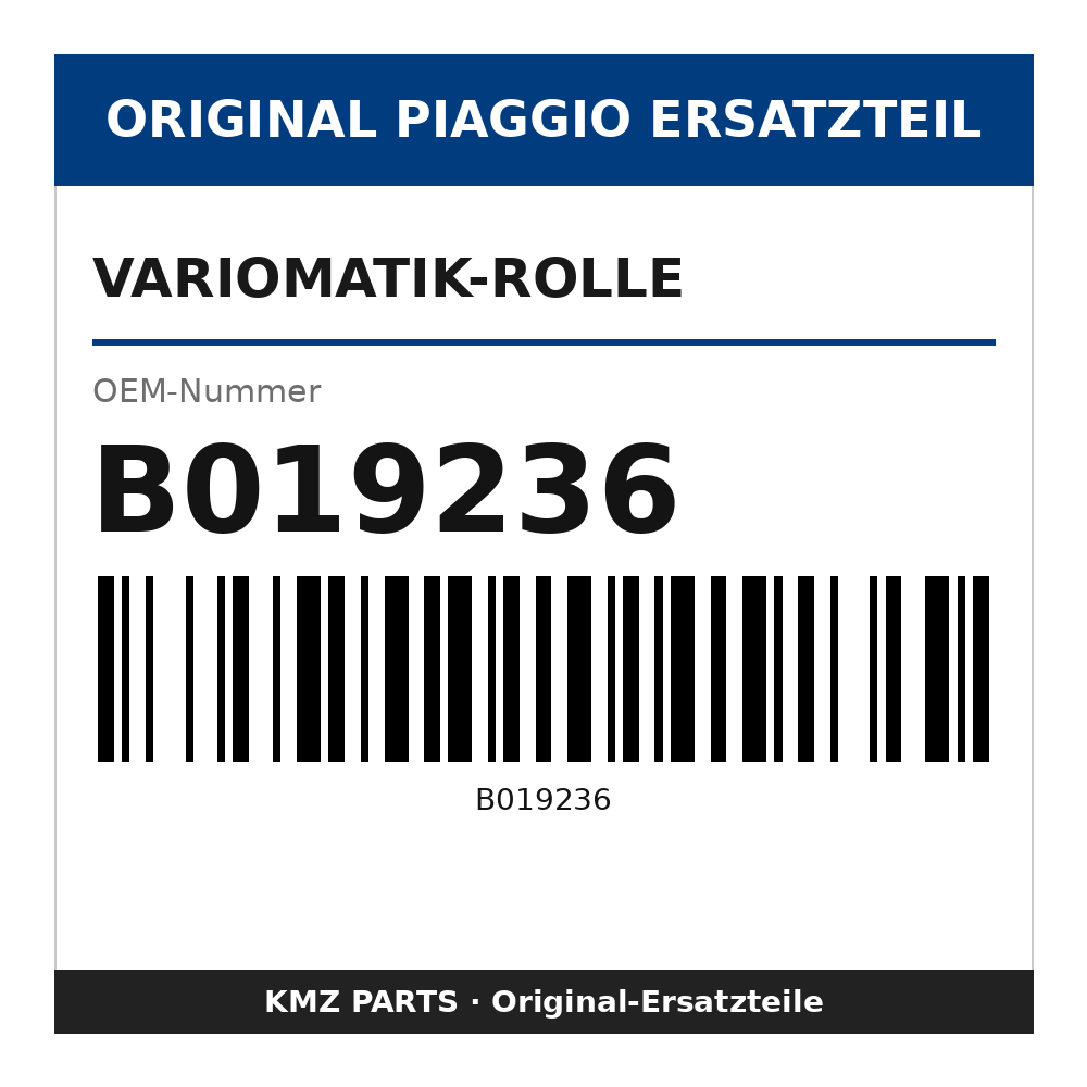 Piaggio Variomatik-Rolle B019236