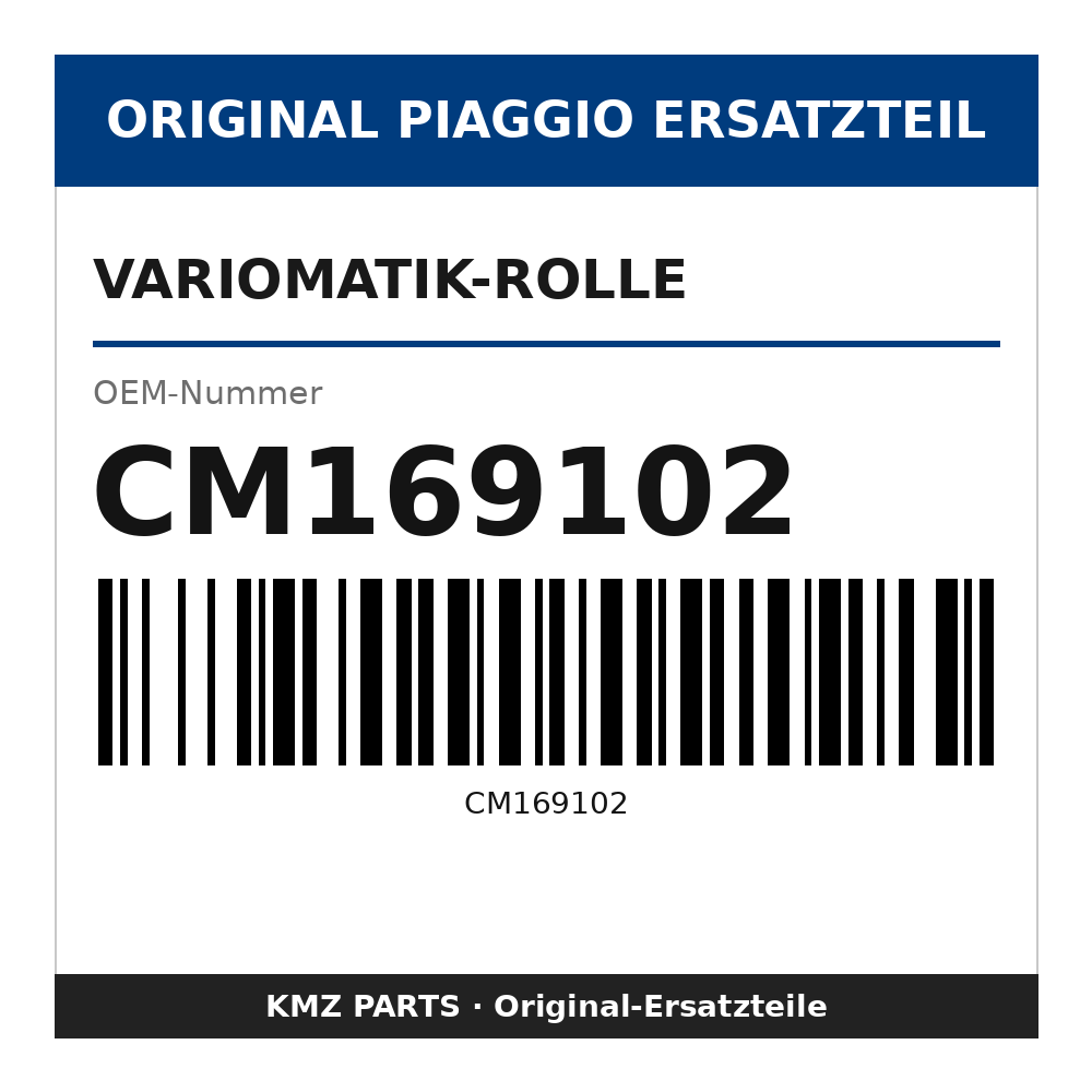 Piaggio Variomatik-Rolle CM169102