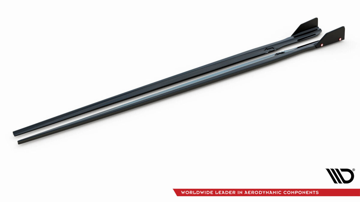 Seitenschweller Ansatz (Paar) V.1 + Flaps passend für BMW M8 Gran Coupe F93 / 8 Gran Coupe M-Paket G16