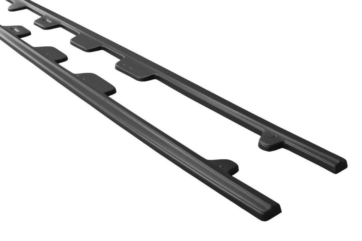 Seitenschweller Ansatz (Paar) V.1 passend für Audi S7 / A7 S-Line C7 schwarz Hochglanz
