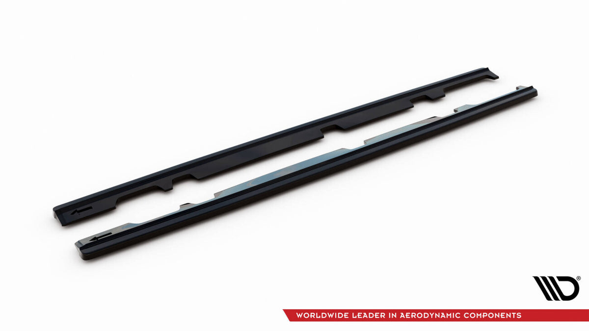 Seitenschweller Ansatz (Paar) V.1 passend für Ford Fiesta ST / ST-Line Mk8 schwarz Hochglanz