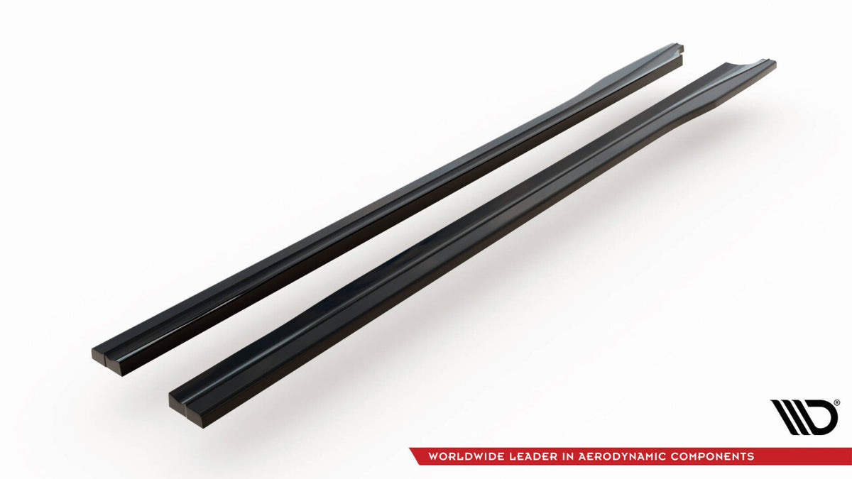 Seitenschweller Ansatz (Paar) V.1 passend für Subaru BRZ Mk1 / Mk1 FL / Toyota GT86 FL schwarz Hochglanz