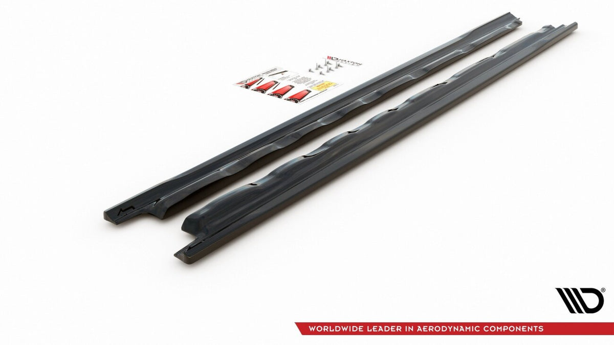 Seitenschweller Ansatz (Paar) V.1 passend für VW Golf Mk8 schwarz Hochglanz