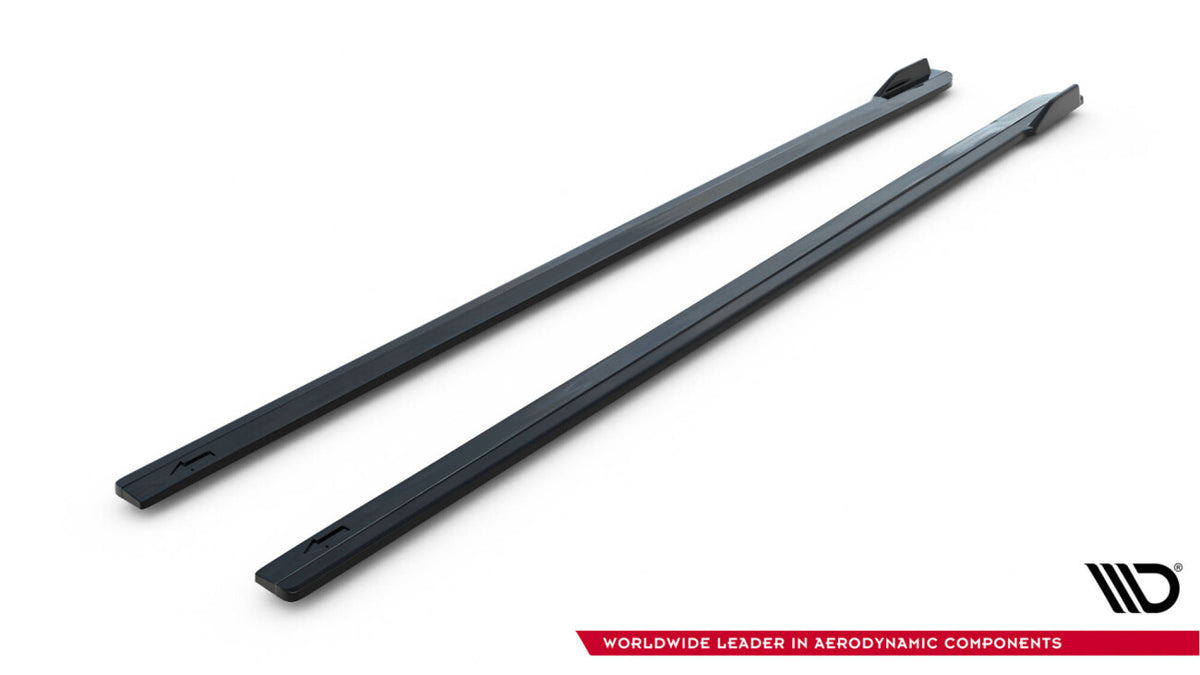 Seitenschweller Ansatz (Paar) V.1 passend für VW Golf R / R-Line Mk7 FL schwarz Hochglanz
