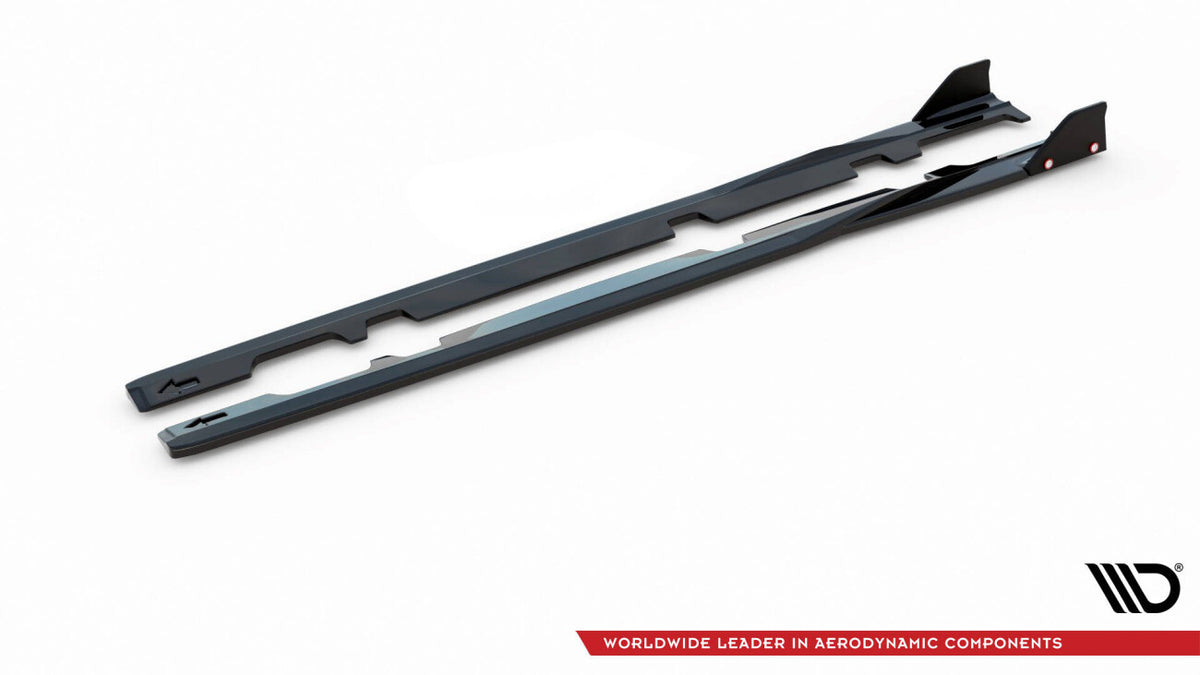 Seitenschweller Ansatz (Paar) V.2 + Flaps passend für Ford Fiesta ST / ST-Line