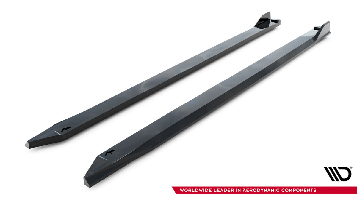 Seitenschweller Ansatz (Paar) V.2 passend für Toyota GR Corolla Mk12 schwarz Hochglanz