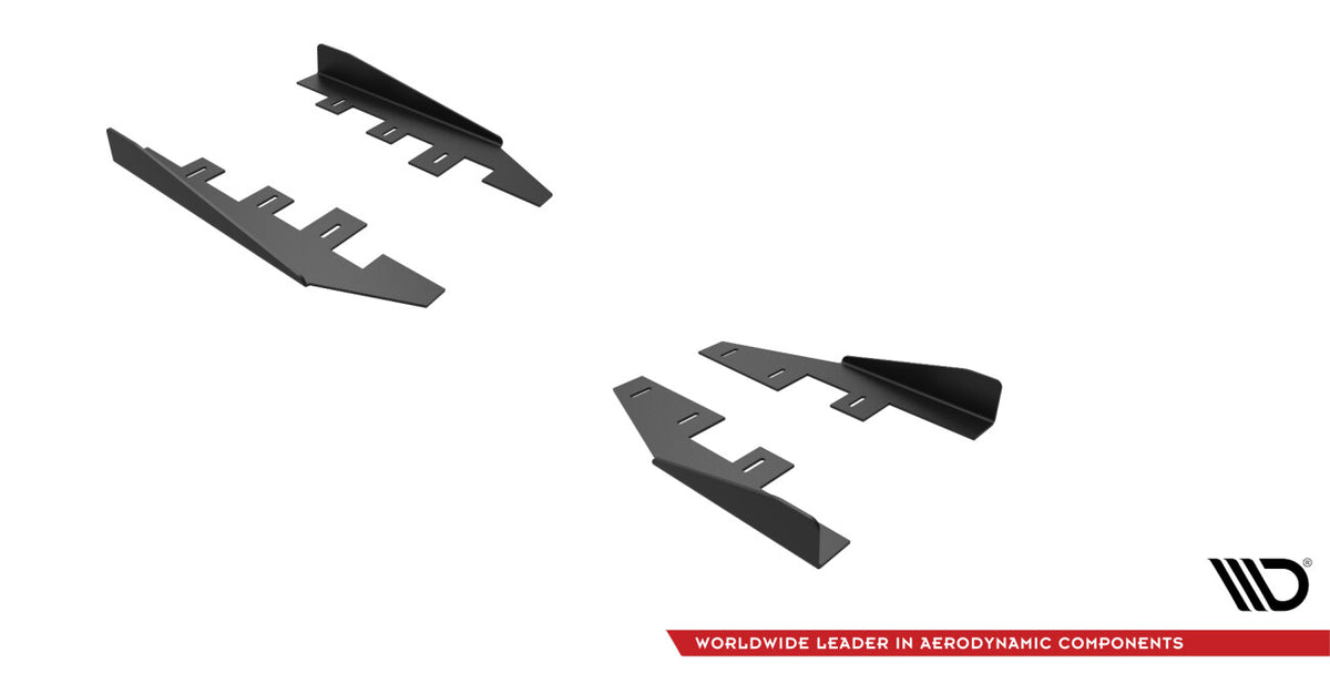 Seitenschweller Flaps passend für Ford Mondeo Sport Mk5 FL / Fusion Sport Mk2 FL schwarz Hochglanz