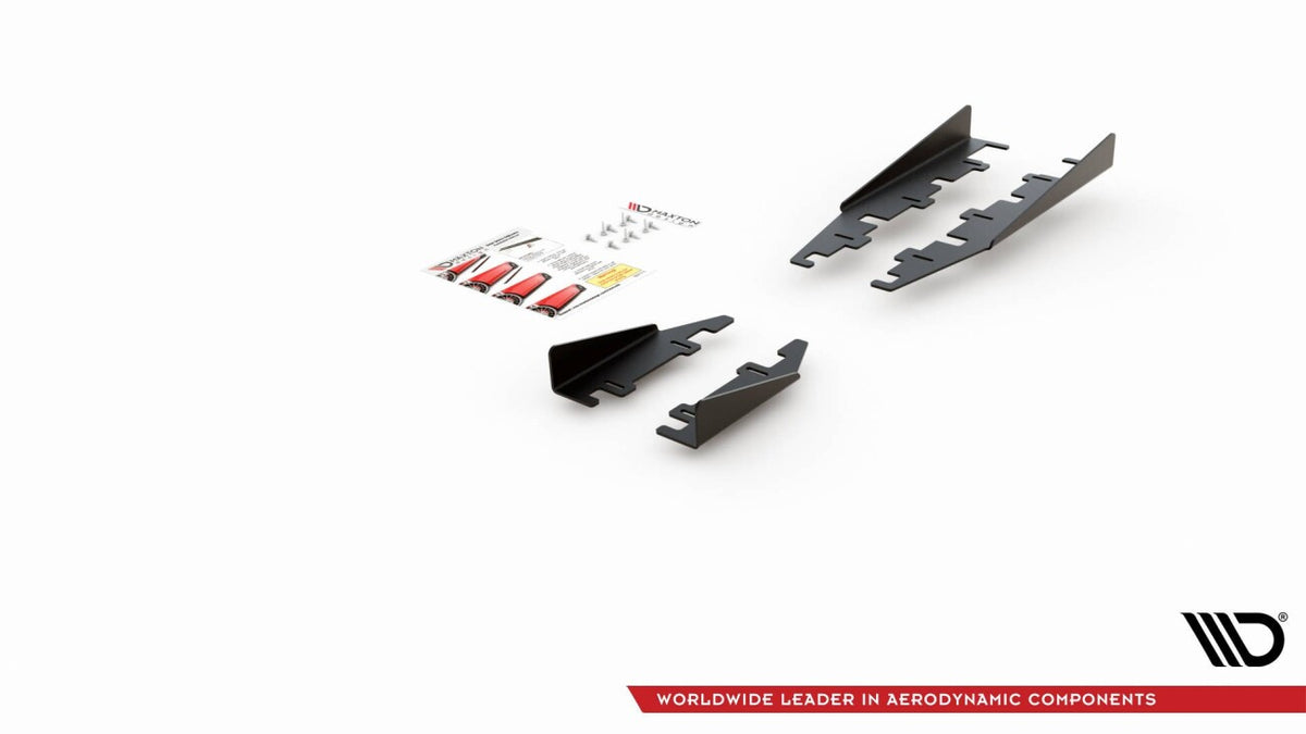 Seitenschweller Flaps passend für Toyota GR Yaris Mk4 schwarz Hochglanz