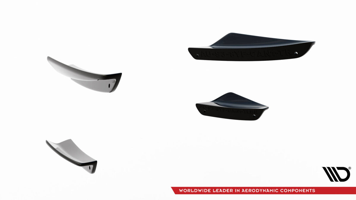 Stoßstangen Flaps Wings vorne Canards passend für Audi A3 S-Line Limousine / S3 Limousine 8Y FL