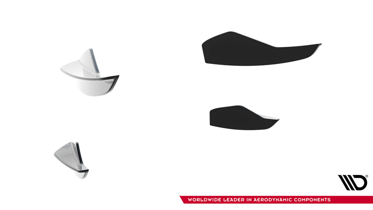 Stoßstangen Flaps Wings vorne Canards passend für Audi A5 S-Line / S5 Limousine / Avant B10