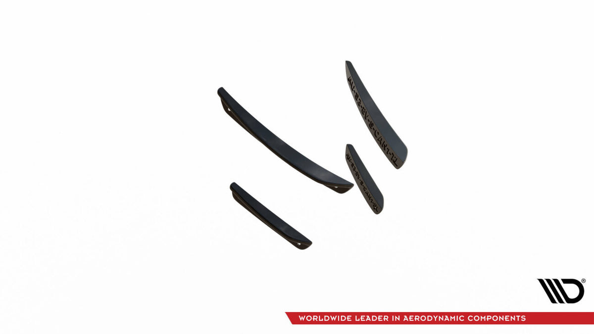 Stoßstangen Flaps Wings vorne Canards passend für Audi S3 / A3 S-Line 8V Limousine / Cabrio