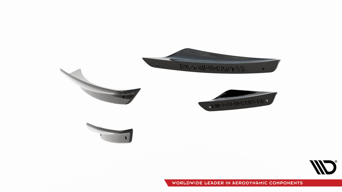 Stoßstangen Flaps Wings vorne Canards passend für BMW 1er M-Paket / M135i / 128ti F40