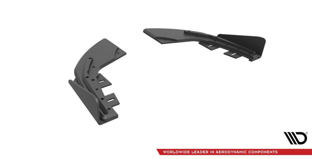 Street Pro Diffusor Flaps passend für Audi S3 Sportback 8V FL schwarz matt + Hochglanz Flaps
