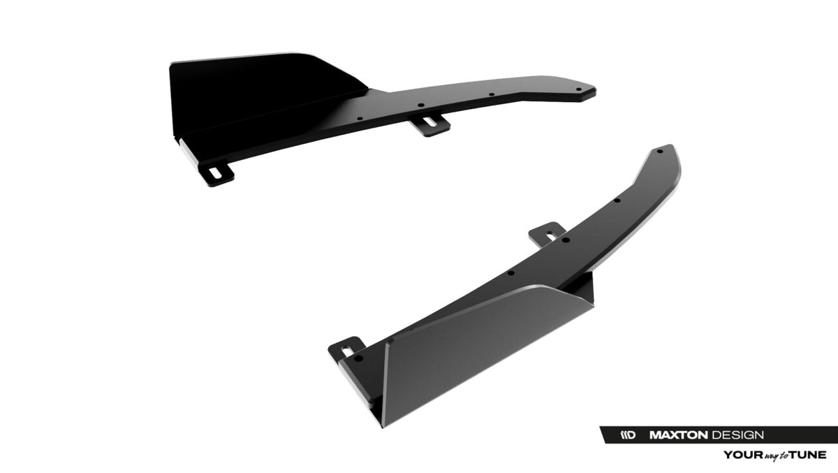 Street Pro Diffusor Flaps passend für Audi S5 Limousine / Avant B10 schwarz matt + Hochglanz Flaps