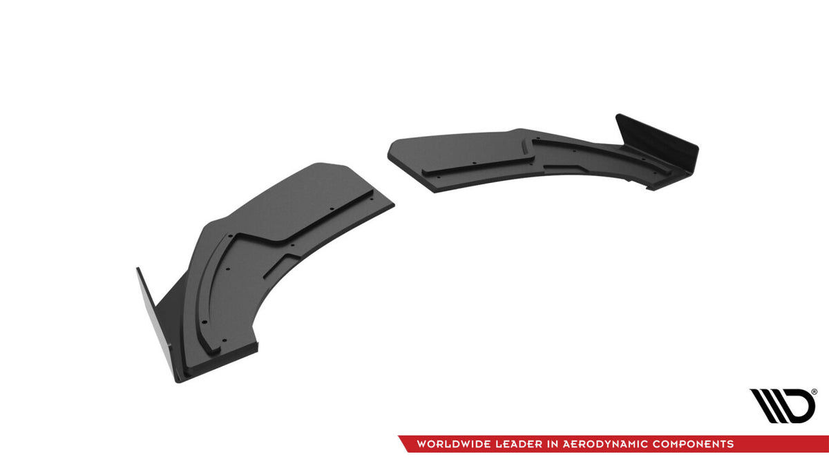 Street Pro Diffusor Flaps passend für Audi TT S-Line 8S schwarz matt + Hochglanz Flaps