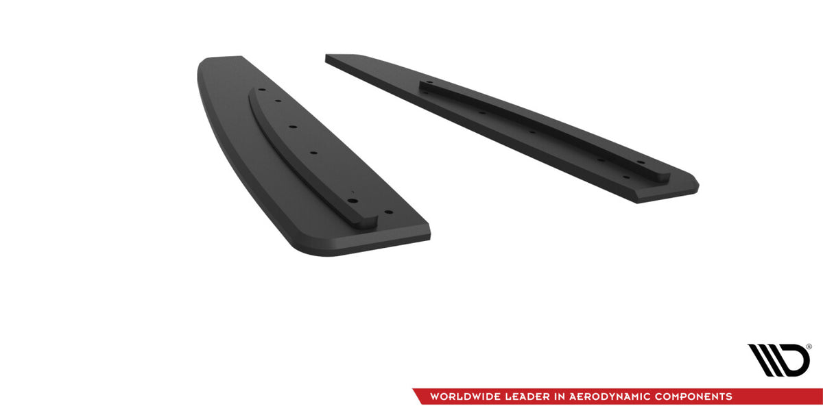 Street Pro Diffusor Flaps passend für Mercedes-AMG CLA 45 C117 FL mit AERO Paket schwarz matt