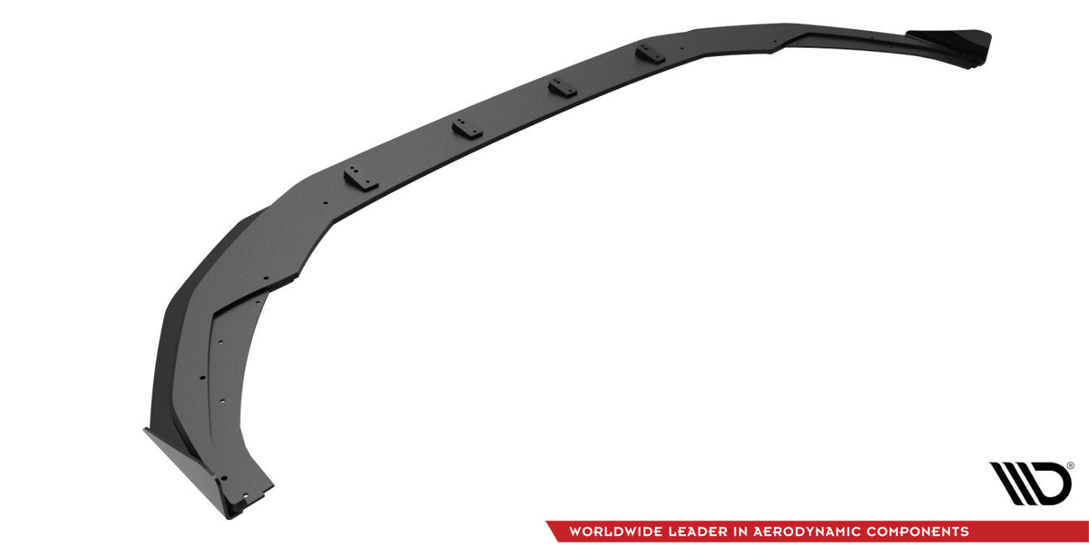 Street Pro Frontlippe passend für Audi S3 / A3 S-Line 8Y schwarz matt + Hochglanz Flaps
