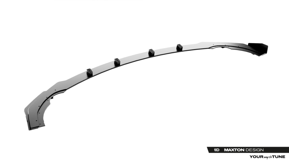 Street Pro Frontlippe passend für Mercedes-AMG CLE 53 Aero C236 schwarz matt + Hochglanz Flaps