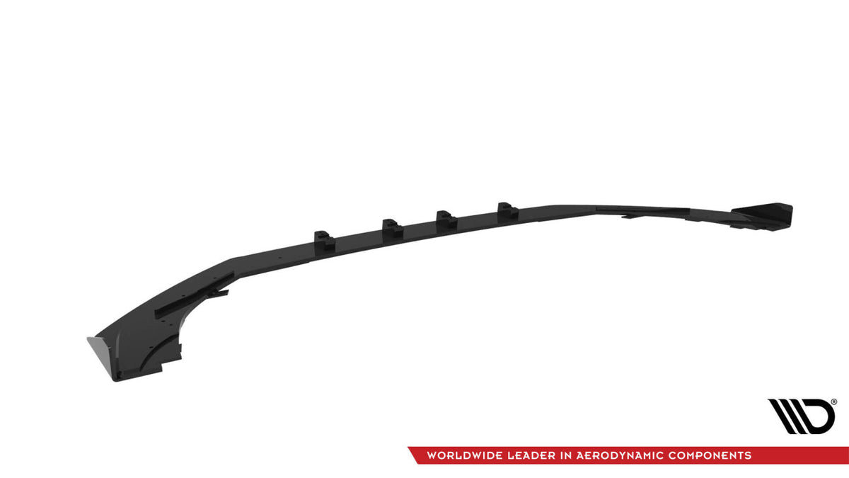 Street Pro Frontlippe V.1 passend für Audi RS3 Limousine 8V FL schwarz matt + Hochglanz Flaps