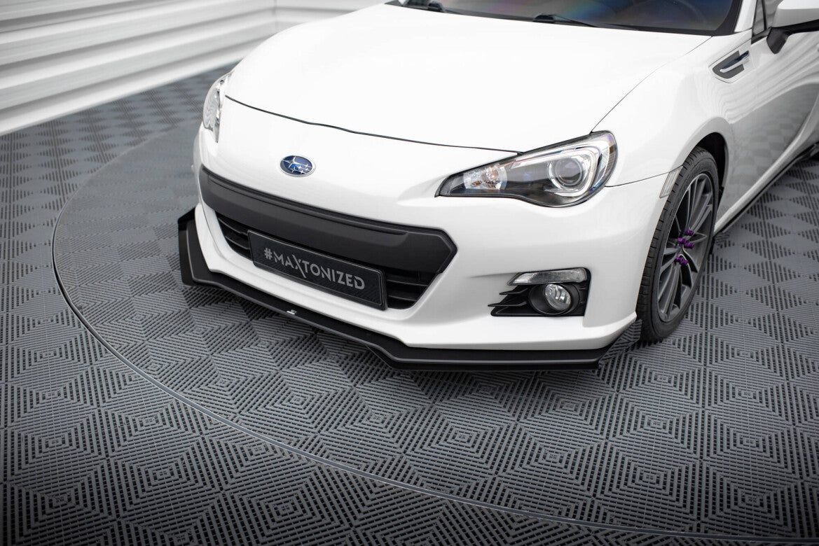 Street Pro Frontlippe V.1 passend für Subaru BRZ Mk1 schwarz matt + Hochglanz Flaps