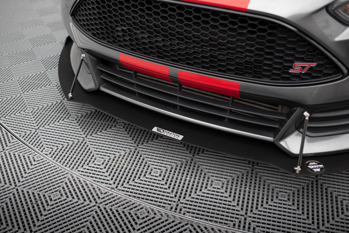 Street Pro Frontlippe V.2 passend für Ford Focus ST Mk3 FL schwarz matt