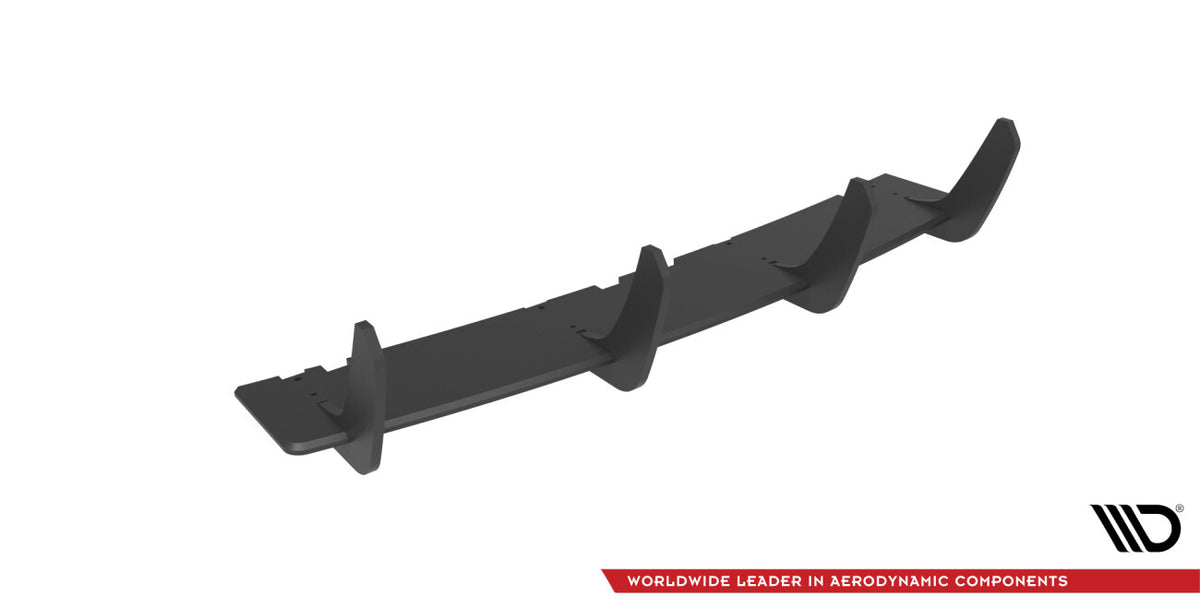 Street Pro Heckansatz Diffusor passend für Audi RS6 Avant C6 schwarz matt