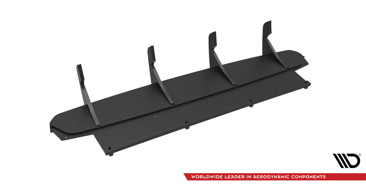 Street Pro Heckansatz Diffusor passend für Ford Focus Kombi ST Mk4 schwarz matt