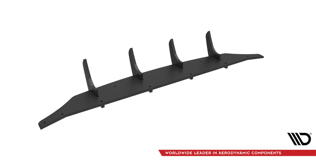Street Pro Heckansatz Diffusor passend für Mazda 3 Mk3 schwarz matt