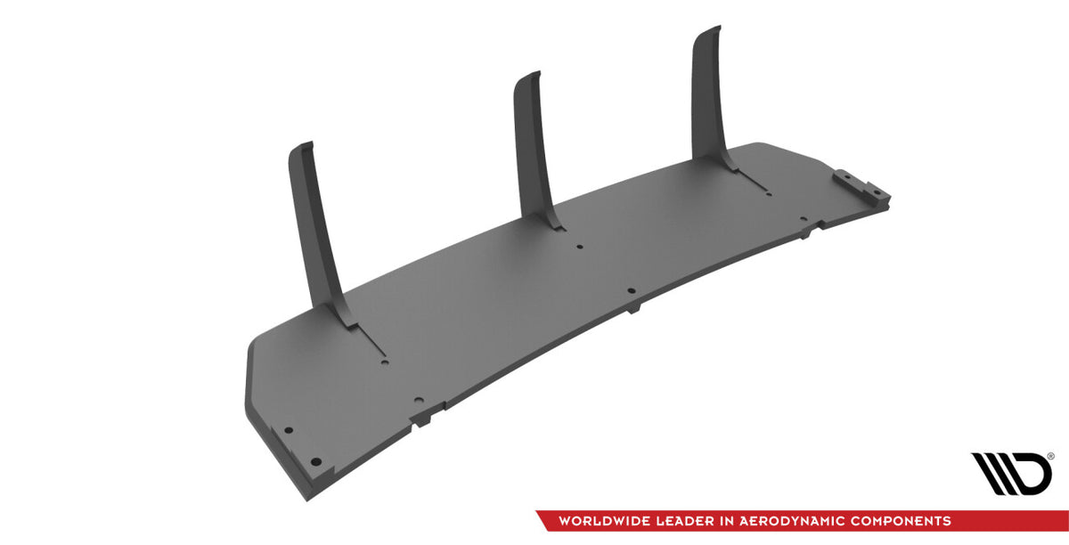 Street Pro Heckansatz Diffusor passend für Mercedes C Coupe AMG-Line C204 schwarz matt
