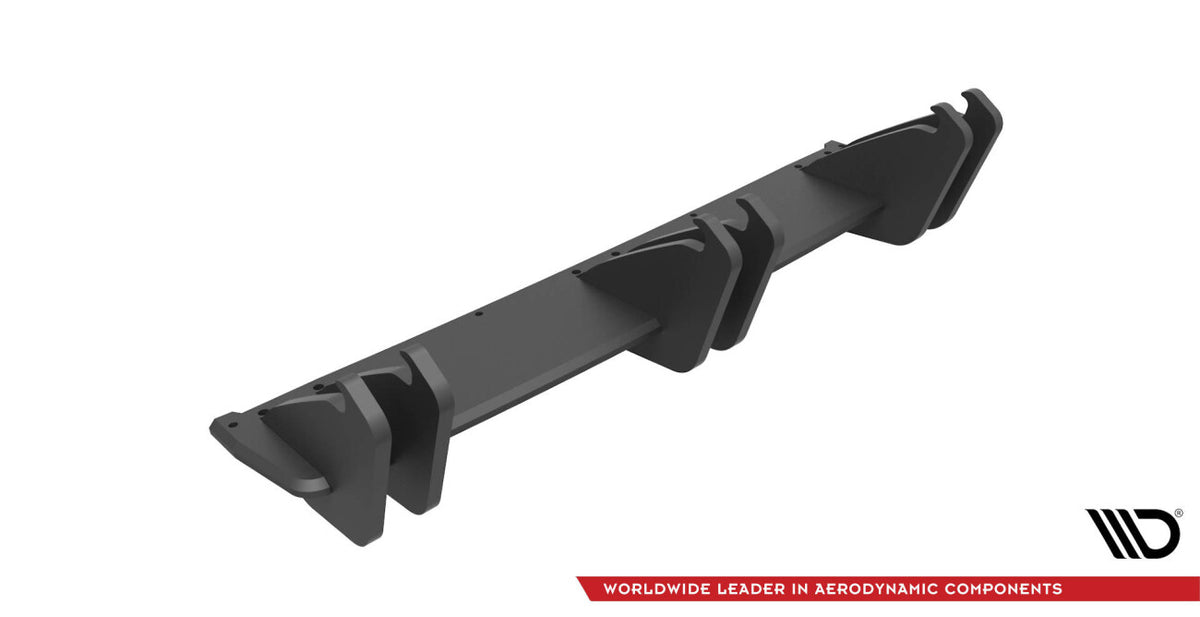 Street Pro Heckansatz Diffusor passend für VW Golf R Mk7 schwarz matt