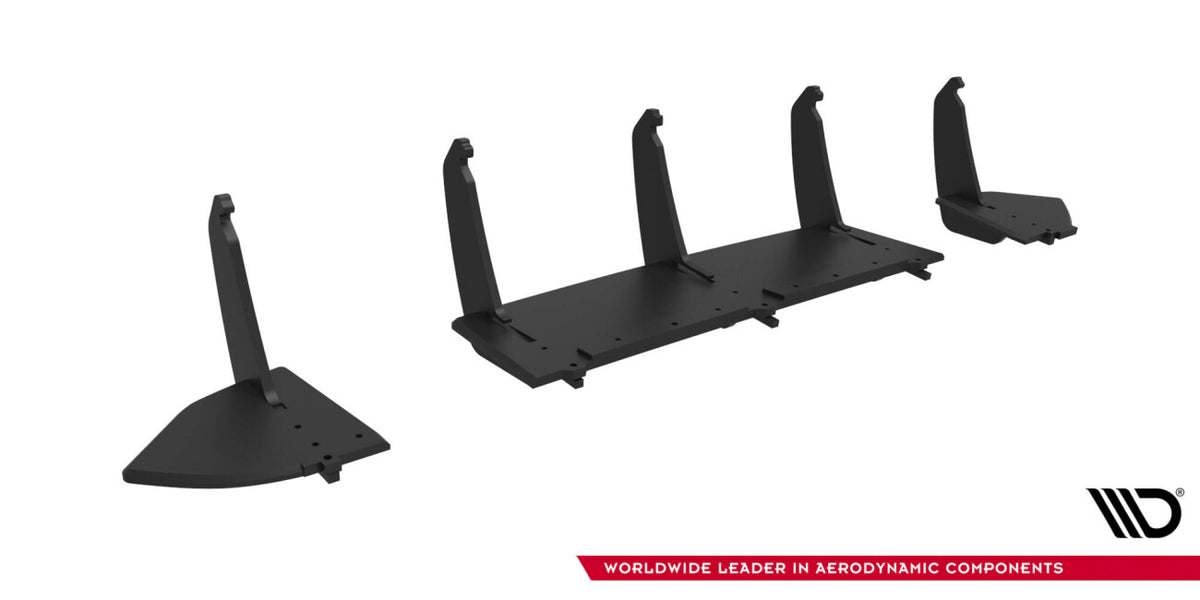 Street Pro Heckansatz Diffusor V.2 passend für Ford Focus RS Mk3 (US-Spec Version) schwarz matt