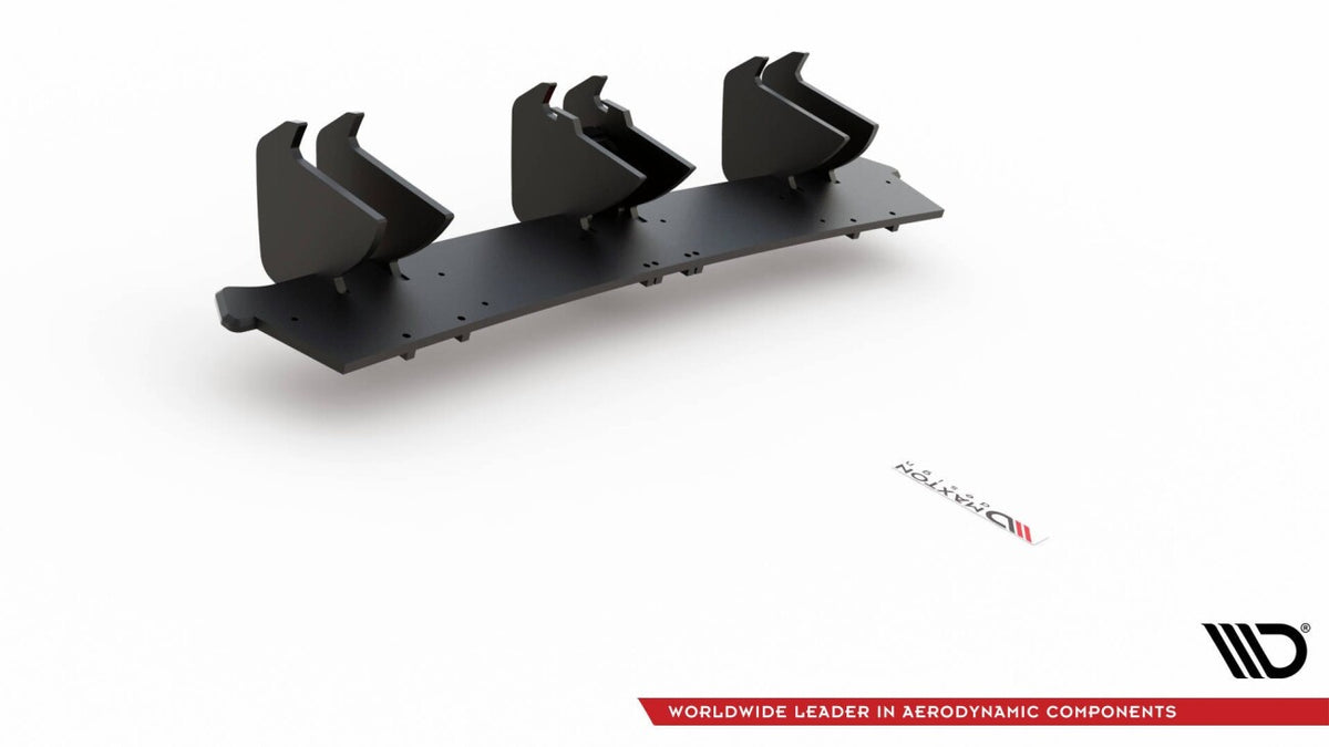 Street Pro Heckansatz Diffusor V.2 passend für VW Golf GTI Mk8 schwarz matt