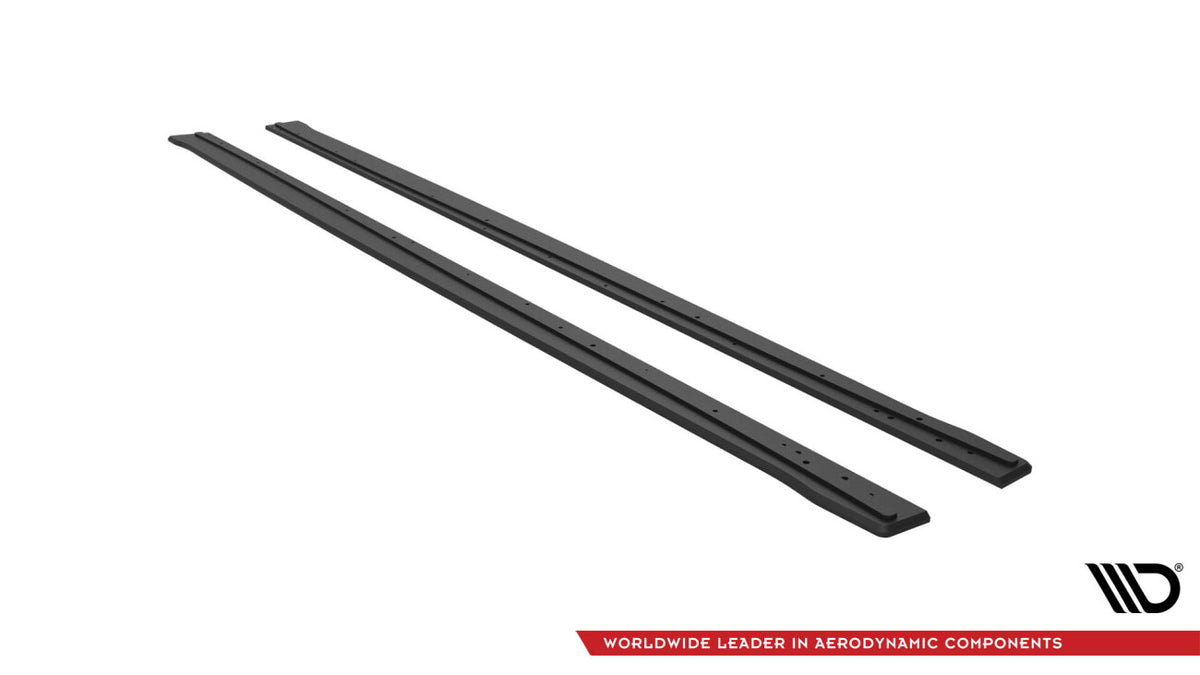Street Pro Seitenschweller V.2 passend für BMW 4er Coupe / Gran Coupe / Cabrio M-Paket F32 / F36 / F33 schwarz matt