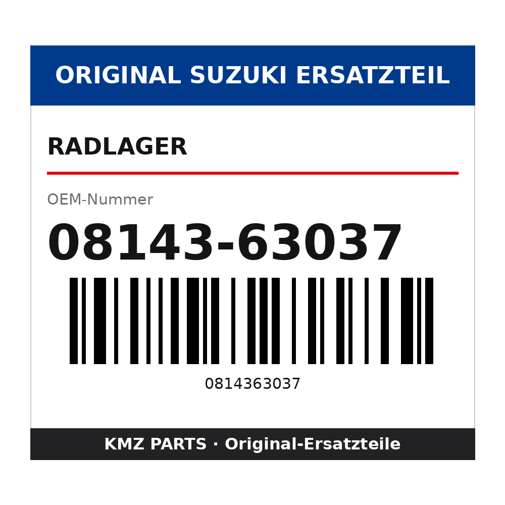 Suzuki Radlager 08143-63037