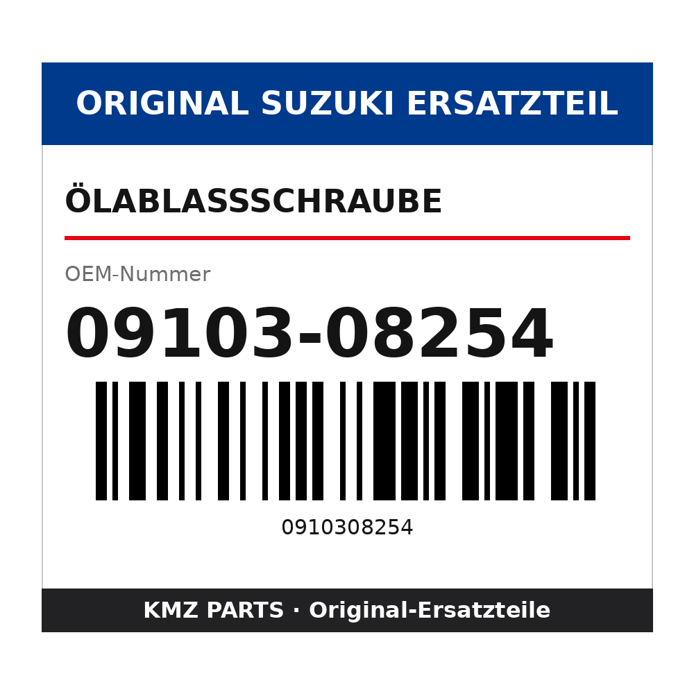 Suzuki Ölablassschraube 09103-08254