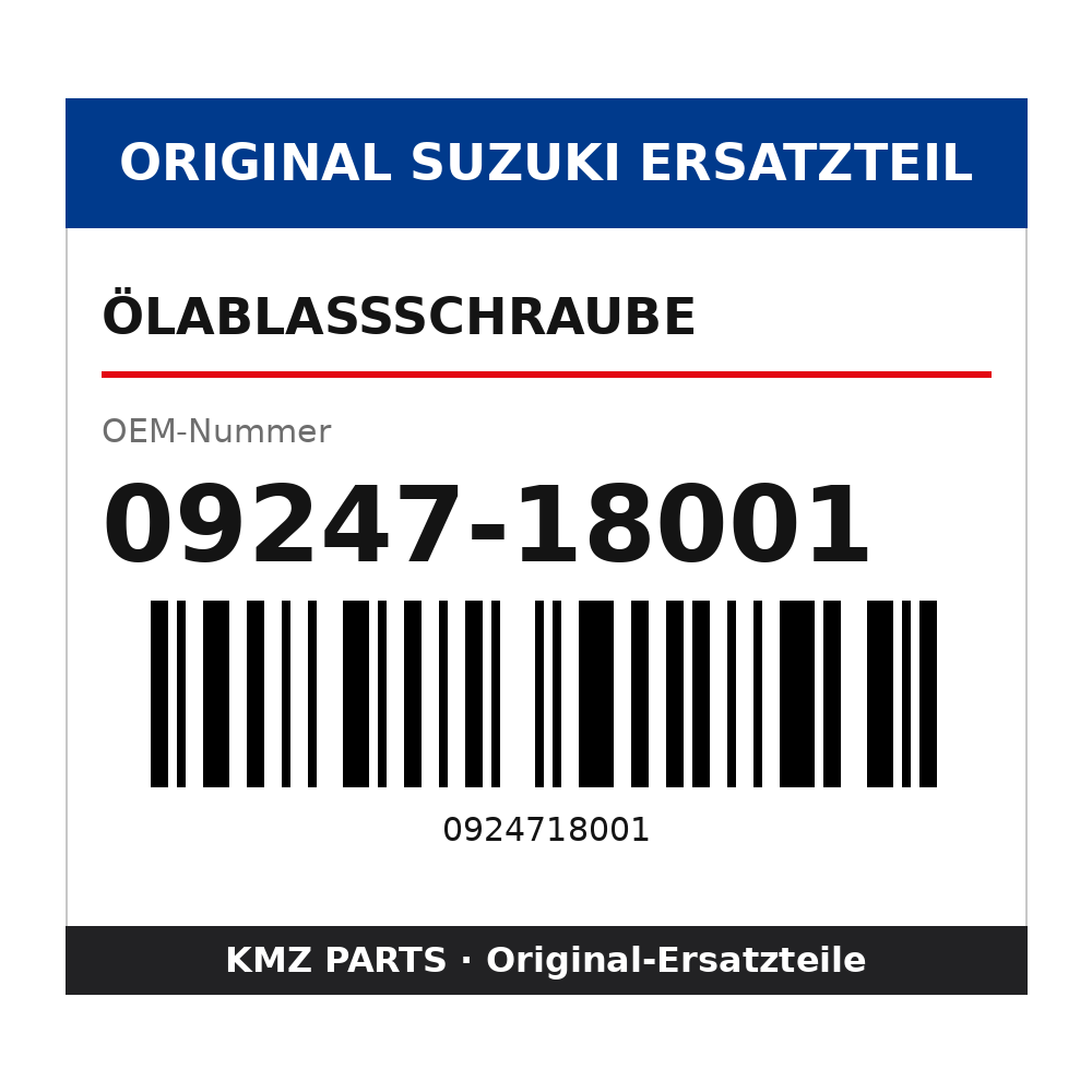 Suzuki Ölablassschraube 09247-18001