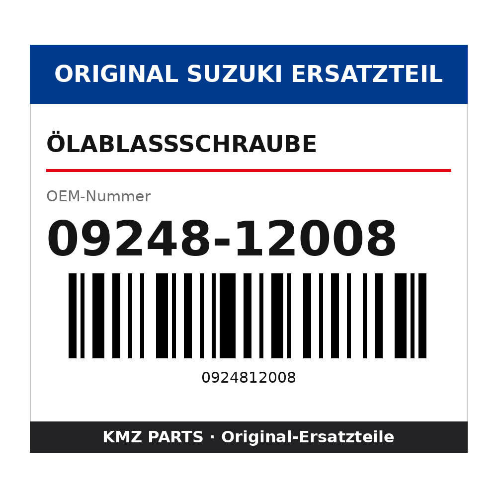 Suzuki Ölablassschraube 09248-12008