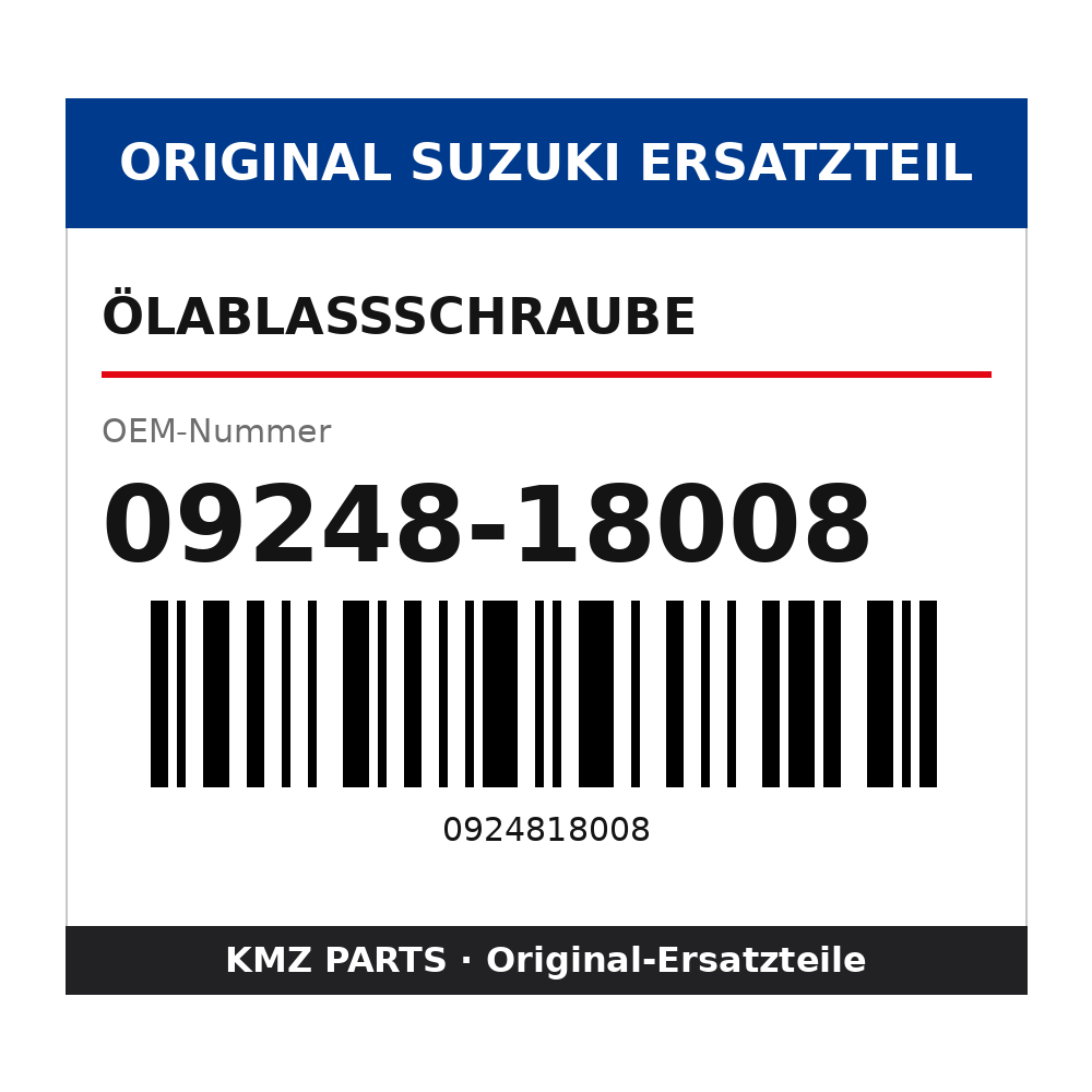 Suzuki Ölablassschraube 09248-18008