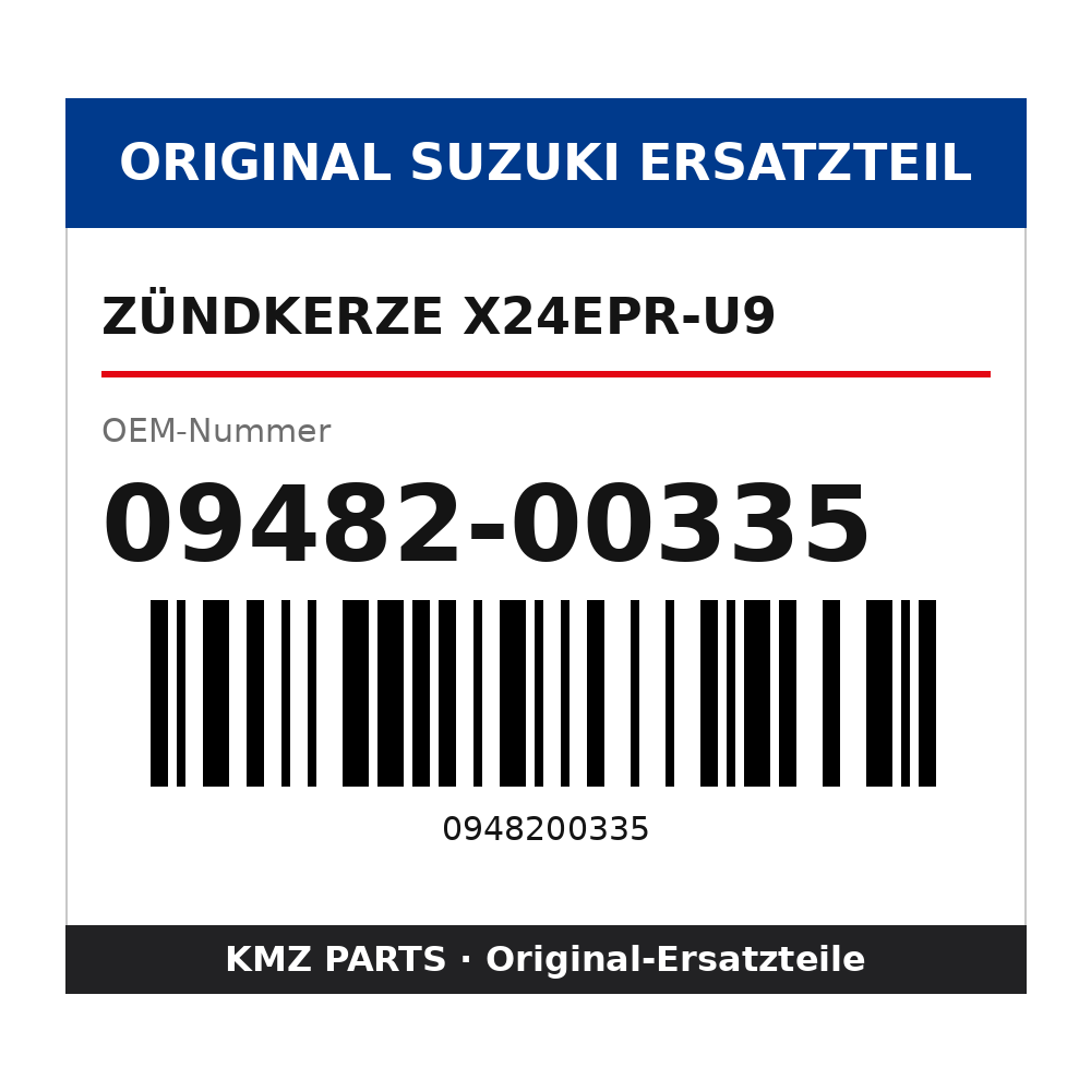 Suzuki Zündkerze X24EPR-U9 09482-00335