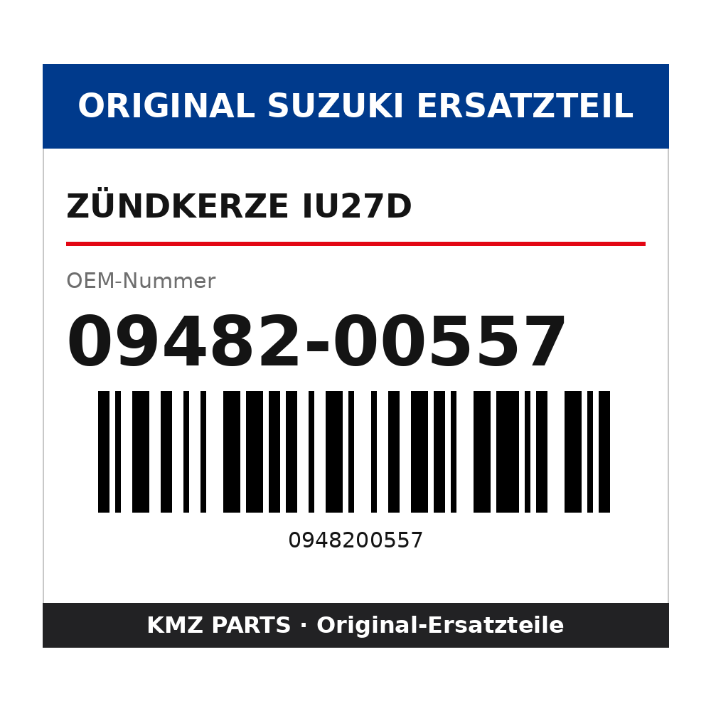 Suzuki Zündkerze IU27D 09482-00557