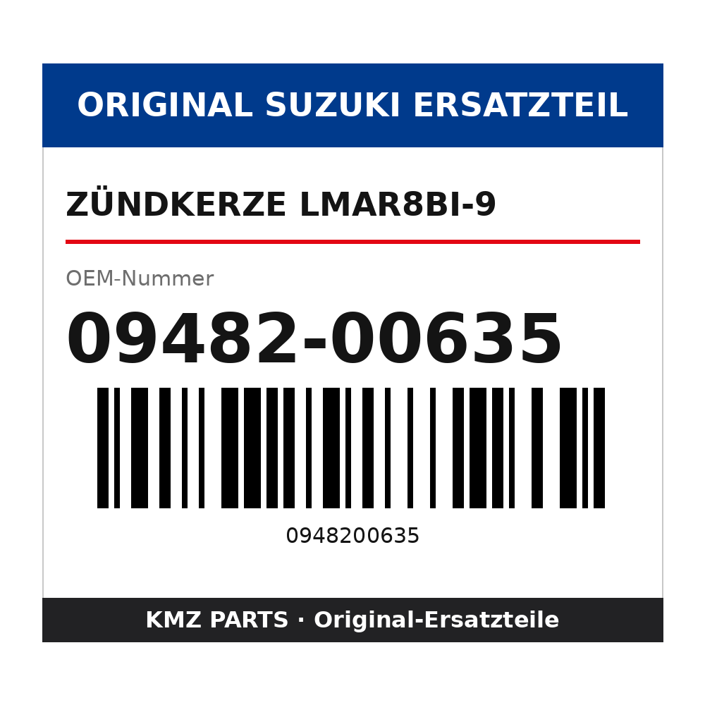 Suzuki Zündkerze LMAR8BI-9 09482-00635