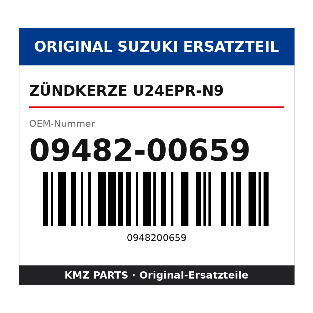Suzuki Zündkerze U24EPR-N9 09482-00659