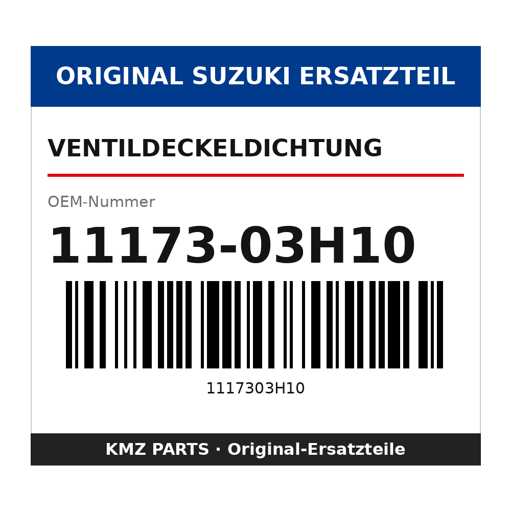 Suzuki Ventildeckeldichtung 11173-03H10