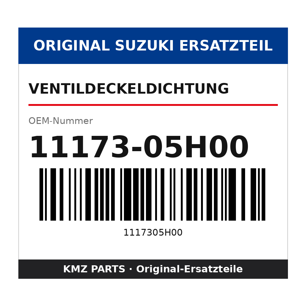 Suzuki Ventildeckeldichtung 11173-05H00