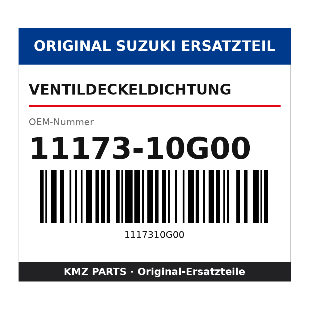 Suzuki Ventildeckeldichtung 11173-10G00